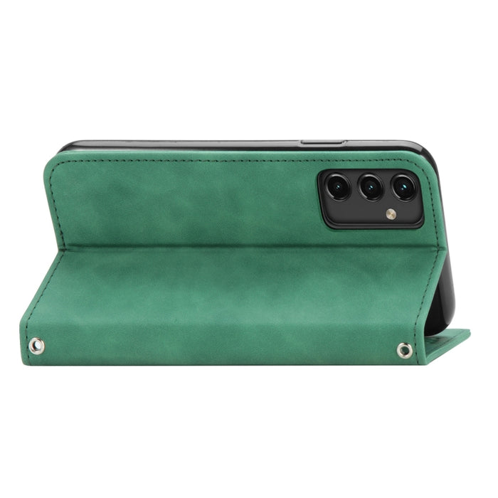 Estuche para teléfono de cuero magnético con sensación de piel retro, For Samsung Galaxy A14 5G, For Samsung Galaxy A54 5G, For Honor Magic5 Lite, For Kyocera Android One S10, For Realme C55, For Xiaomi 13 Lite