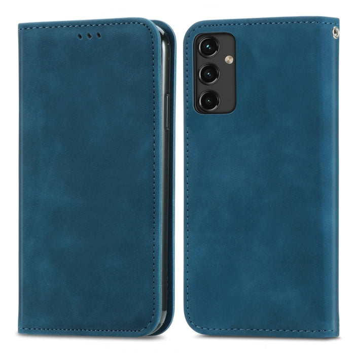 Estuche para teléfono de cuero magnético con sensación de piel retro, For Samsung Galaxy A14 5G, For Samsung Galaxy A54 5G, For Honor Magic5 Lite, For Kyocera Android One S10, For Realme C55, For Xiaomi 13 Lite