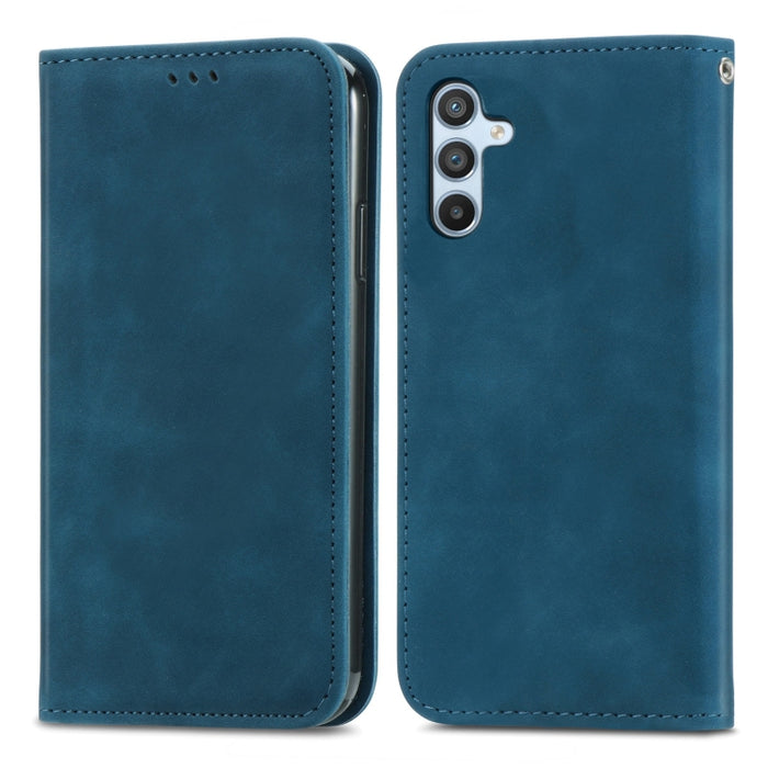 Estuche para teléfono de cuero magnético con sensación de piel retro, For Samsung Galaxy A14 5G, For Samsung Galaxy A54 5G, For Honor Magic5 Lite, For Kyocera Android One S10, For Realme C55, For Xiaomi 13 Lite