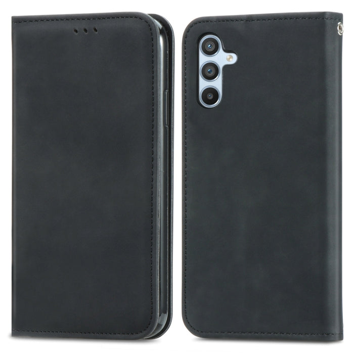 Estuche para teléfono de cuero magnético con sensación de piel retro, For Samsung Galaxy A14 5G, For Samsung Galaxy A54 5G, For Honor Magic5 Lite, For Kyocera Android One S10, For Realme C55, For Xiaomi 13 Lite