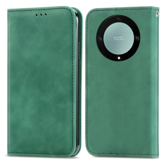 Estuche para teléfono de cuero magnético con sensación de piel retro, For Samsung Galaxy A14 5G, For Samsung Galaxy A54 5G, For Honor Magic5 Lite, For Kyocera Android One S10, For Realme C55, For Xiaomi 13 Lite