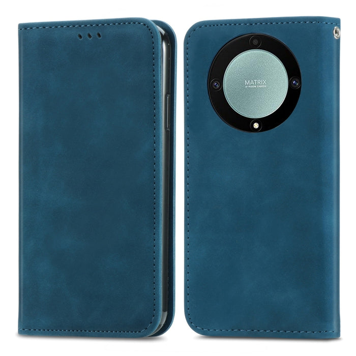 Estuche para teléfono de cuero magnético con sensación de piel retro, For Samsung Galaxy A14 5G, For Samsung Galaxy A54 5G, For Honor Magic5 Lite, For Kyocera Android One S10, For Realme C55, For Xiaomi 13 Lite