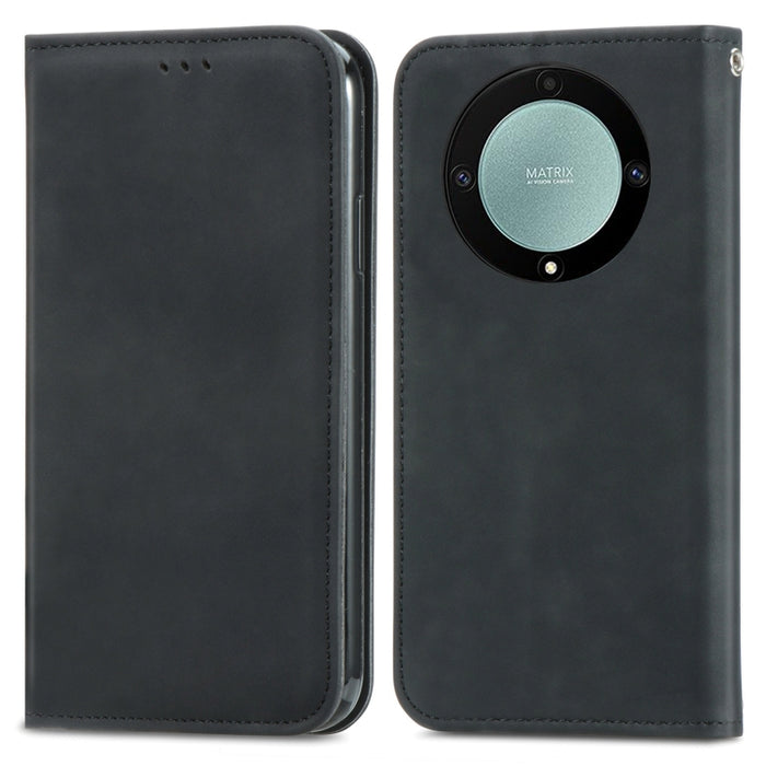 Estuche para teléfono de cuero magnético con sensación de piel retro, For Samsung Galaxy A14 5G, For Samsung Galaxy A54 5G, For Honor Magic5 Lite, For Kyocera Android One S10, For Realme C55, For Xiaomi 13 Lite