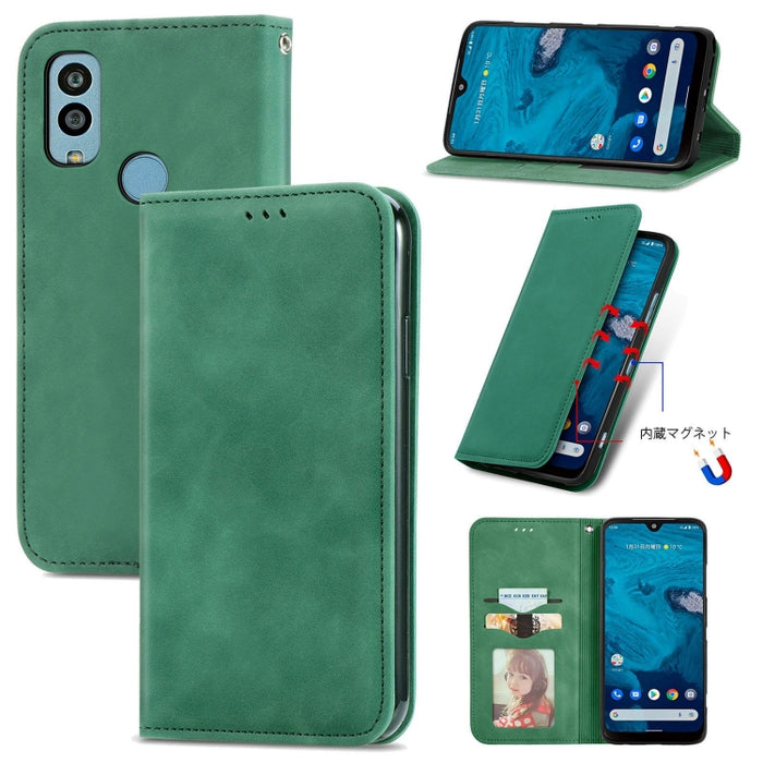 Estuche para teléfono de cuero magnético con sensación de piel retro, For Samsung Galaxy A14 5G, For Samsung Galaxy A54 5G, For Honor Magic5 Lite, For Kyocera Android One S10, For Realme C55, For Xiaomi 13 Lite