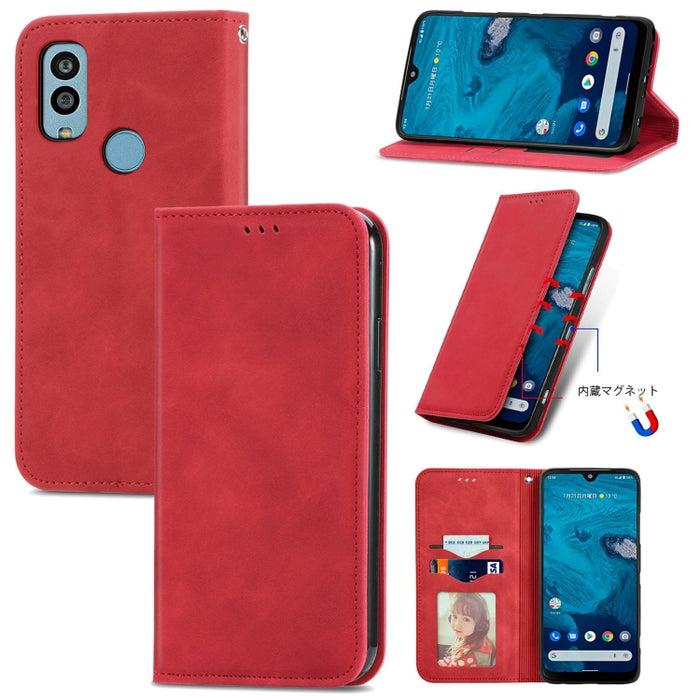 Estuche para teléfono de cuero magnético con sensación de piel retro, For Samsung Galaxy A14 5G, For Samsung Galaxy A54 5G, For Honor Magic5 Lite, For Kyocera Android One S10, For Realme C55, For Xiaomi 13 Lite