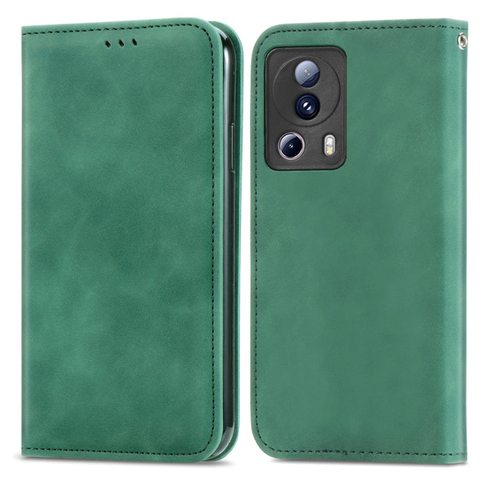Estuche para teléfono de cuero magnético con sensación de piel retro, For Samsung Galaxy A14 5G, For Samsung Galaxy A54 5G, For Honor Magic5 Lite, For Kyocera Android One S10, For Realme C55, For Xiaomi 13 Lite