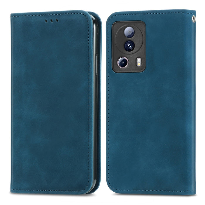 Estuche para teléfono de cuero magnético con sensación de piel retro, For Samsung Galaxy A14 5G, For Samsung Galaxy A54 5G, For Honor Magic5 Lite, For Kyocera Android One S10, For Realme C55, For Xiaomi 13 Lite