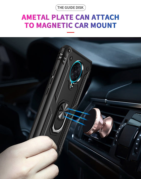 Funda protectora de TPU + PC a prueba de golpes con soporte giratorio de 360 grados, For Xiaomi Redmi K30 Pro