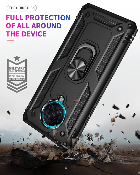 Funda protectora de TPU + PC a prueba de golpes con soporte giratorio de 360 grados, For Xiaomi Redmi K30 Pro