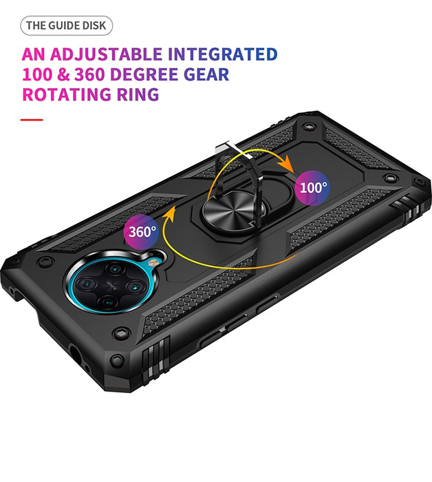 Funda protectora de TPU + PC a prueba de golpes con soporte giratorio de 360 grados, For Xiaomi Redmi K30 Pro