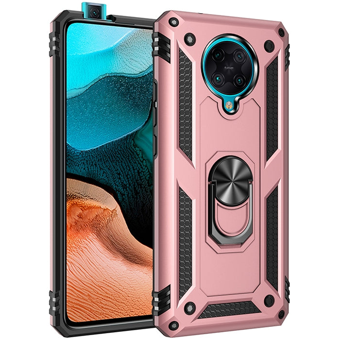 Funda protectora de TPU + PC a prueba de golpes con soporte giratorio de 360 grados, For Xiaomi Redmi K30 Pro