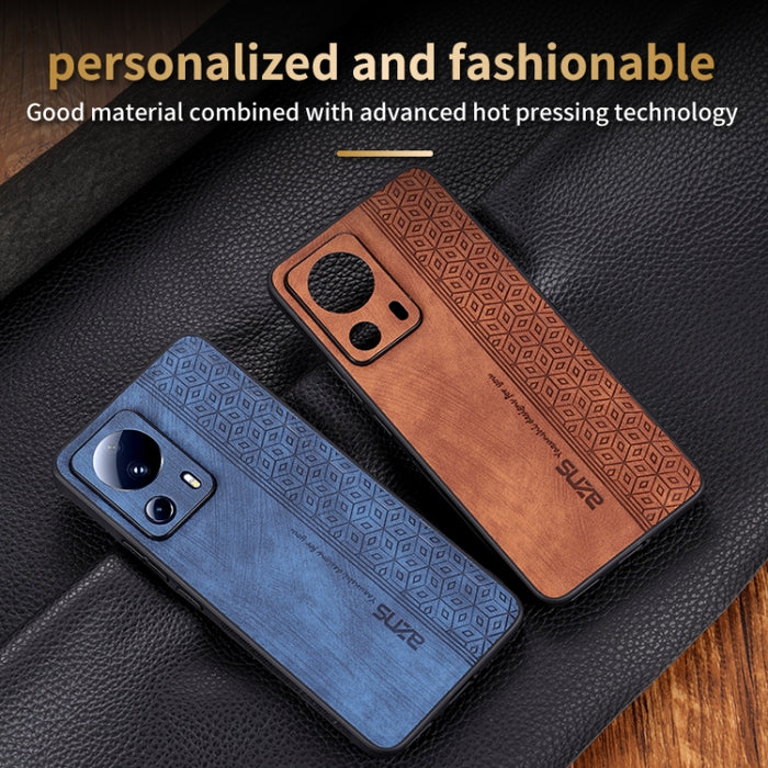 Estuche para teléfono con sensación de piel en relieve AZNS 3D, For Xiaomi 13 Lite / Civi 2