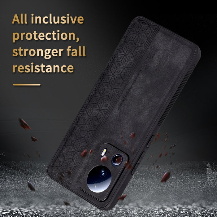 Estuche para teléfono con sensación de piel en relieve AZNS 3D, For Xiaomi 13 Lite / Civi 2