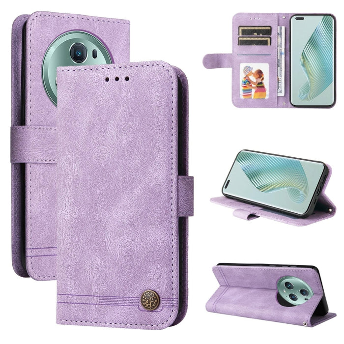 Skin Feel Life Tree Funda de piel para teléfono con botón de metal, For Xiaomi Redmi Note 12 4G Global, For Honor Magic5 Pro, For Samsung Galaxy M14 5G