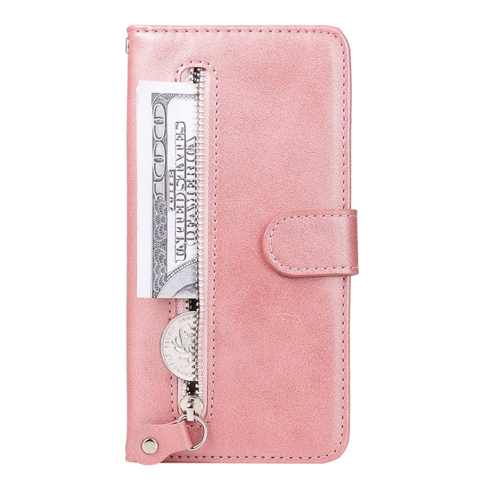 Estuche para teléfono de cuero con cremallera y textura de becerro, For Xiaomi Redmi Note 12 4G Global, For Honor Magic5 Pro, For Samsung Galaxy M14 5G