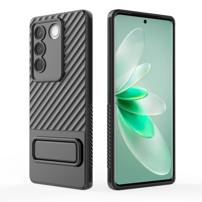Caja de teléfono de TPU con textura ondulada con película de lente, For vivo S16 5G, For vivo S16 Pro 5G, For vivo S16e, For Xiaomi Redmi Note 12 Pro+ Global, For Xiaomi Redmi Note 12 Pro 5G Global, For Xiaomi Redmi Note 12 5G Global, For OnePlus 11 5G...