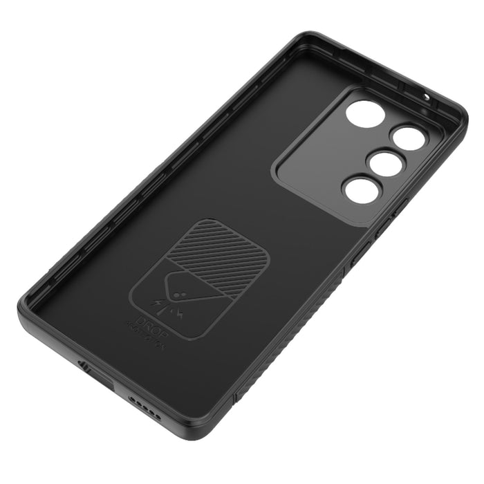 Caja de teléfono de TPU con textura ondulada con película de lente, For vivo S16 5G, For vivo S16 Pro 5G, For vivo S16e, For Xiaomi Redmi Note 12 Pro+ Global, For Xiaomi Redmi Note 12 Pro 5G Global, For Xiaomi Redmi Note 12 5G Global, For OnePlus 11 5G...