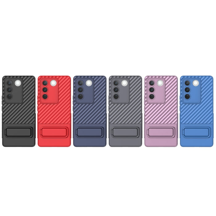 Caja de teléfono de TPU con textura ondulada con película de lente, For vivo S16 5G, For vivo S16 Pro 5G, For vivo S16e, For Xiaomi Redmi Note 12 Pro+ Global, For Xiaomi Redmi Note 12 Pro 5G Global, For Xiaomi Redmi Note 12 5G Global, For OnePlus 11 5G...