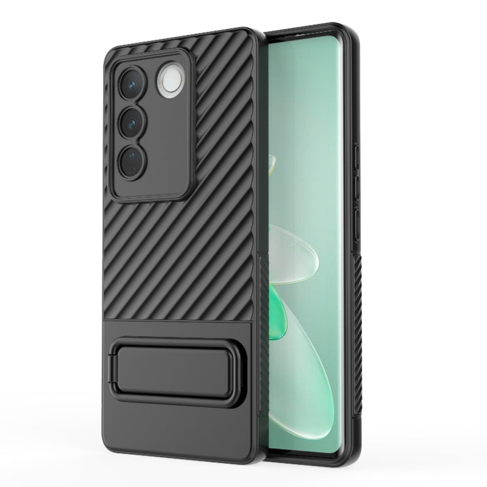 Caja de teléfono de TPU con textura ondulada con película de lente, For vivo S16 5G, For vivo S16 Pro 5G, For vivo S16e, For Xiaomi Redmi Note 12 Pro+ Global, For Xiaomi Redmi Note 12 Pro 5G Global, For Xiaomi Redmi Note 12 5G Global, For OnePlus 11 5G...