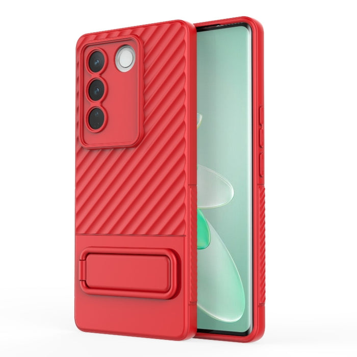 Caja de teléfono de TPU con textura ondulada con película de lente, For vivo S16 5G, For vivo S16 Pro 5G, For vivo S16e, For Xiaomi Redmi Note 12 Pro+ Global, For Xiaomi Redmi Note 12 Pro 5G Global, For Xiaomi Redmi Note 12 5G Global, For OnePlus 11 5G...