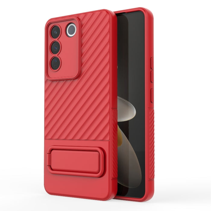 Caja de teléfono de TPU con textura ondulada con película de lente, For vivo S16 5G, For vivo S16 Pro 5G, For vivo S16e, For Xiaomi Redmi Note 12 Pro+ Global, For Xiaomi Redmi Note 12 Pro 5G Global, For Xiaomi Redmi Note 12 5G Global, For OnePlus 11 5G...