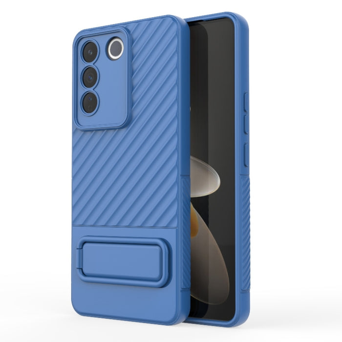 Caja de teléfono de TPU con textura ondulada con película de lente, For vivo S16 5G, For vivo S16 Pro 5G, For vivo S16e, For Xiaomi Redmi Note 12 Pro+ Global, For Xiaomi Redmi Note 12 Pro 5G Global, For Xiaomi Redmi Note 12 5G Global, For OnePlus 11 5G...