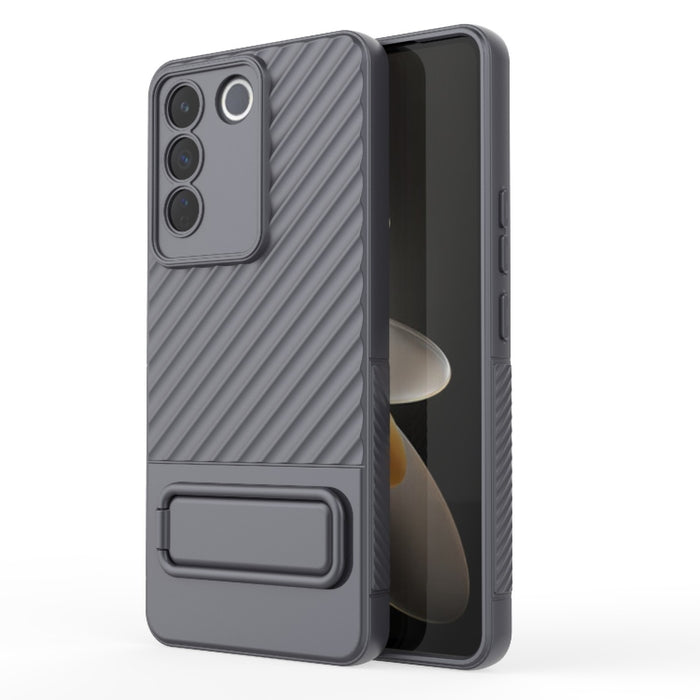Caja de teléfono de TPU con textura ondulada con película de lente, For vivo S16 5G, For vivo S16 Pro 5G, For vivo S16e, For Xiaomi Redmi Note 12 Pro+ Global, For Xiaomi Redmi Note 12 Pro 5G Global, For Xiaomi Redmi Note 12 5G Global, For OnePlus 11 5G...