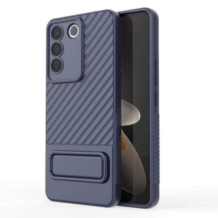 Caja de teléfono de TPU con textura ondulada con película de lente, For vivo S16 5G, For vivo S16 Pro 5G, For vivo S16e, For Xiaomi Redmi Note 12 Pro+ Global, For Xiaomi Redmi Note 12 Pro 5G Global, For Xiaomi Redmi Note 12 5G Global, For OnePlus 11 5G...