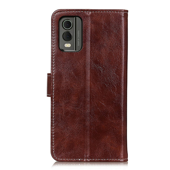 Estuche para teléfono de cuero con textura retro Crazy Horse, For Nokia C32 4G, For Xiaomi Redmi Note 12 Turbo