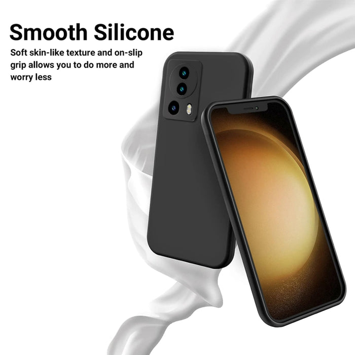 Funda de teléfono a prueba de golpes de silicona líquida de color puro, For Xiaomi 13 Lite, For vivo Y75 5G / Y55 5G