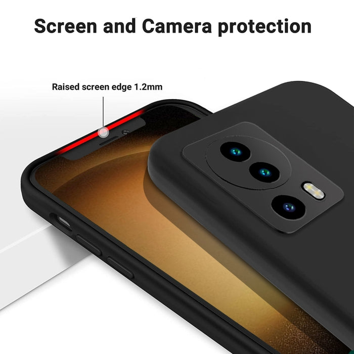 Funda de teléfono a prueba de golpes de silicona líquida de color puro, For Xiaomi 13 Lite, For vivo Y75 5G / Y55 5G