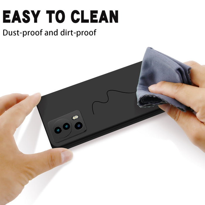 Funda de teléfono a prueba de golpes de silicona líquida de color puro, For Xiaomi 13 Lite, For vivo Y75 5G / Y55 5G