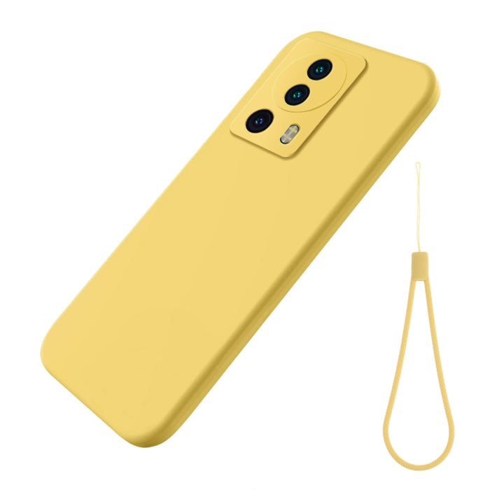 Funda de teléfono a prueba de golpes de silicona líquida de color puro, For Xiaomi 13 Lite, For vivo Y75 5G / Y55 5G