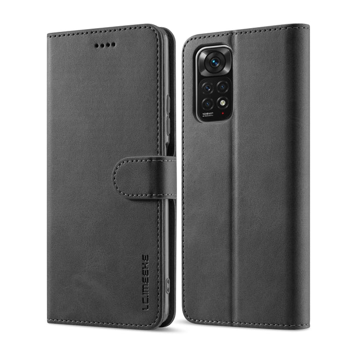 LC.IMEEKE Estuche de cuero con tapa horizontal con textura de becerro, For Xiaomi Redmi Note 12 Pro 4G Global
