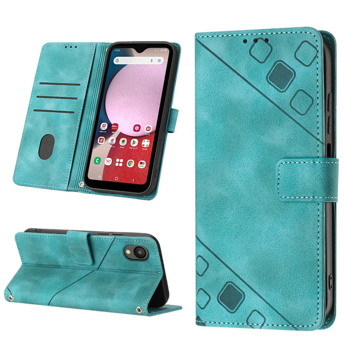 Estuche para teléfono de cuero en relieve con tacto de piel, For Samsung Galaxy A02s 164mm, For Samsung Galaxy A02s 166mm, For Samsung Galaxy A03 166mm EU Version, For Samsung Galaxy A03 164mm Global, For Samsung Galaxy A23 JP Version                  ...
