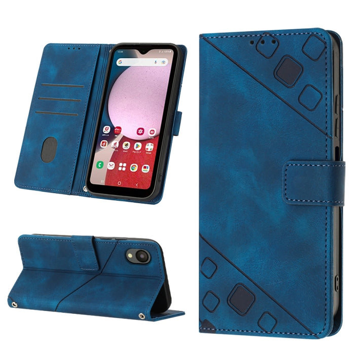 Estuche para teléfono de cuero en relieve con tacto de piel, For Samsung Galaxy A02s 164mm, For Samsung Galaxy A02s 166mm, For Samsung Galaxy A03 166mm EU Version, For Samsung Galaxy A03 164mm Global, For Samsung Galaxy A23 JP Version                  ...