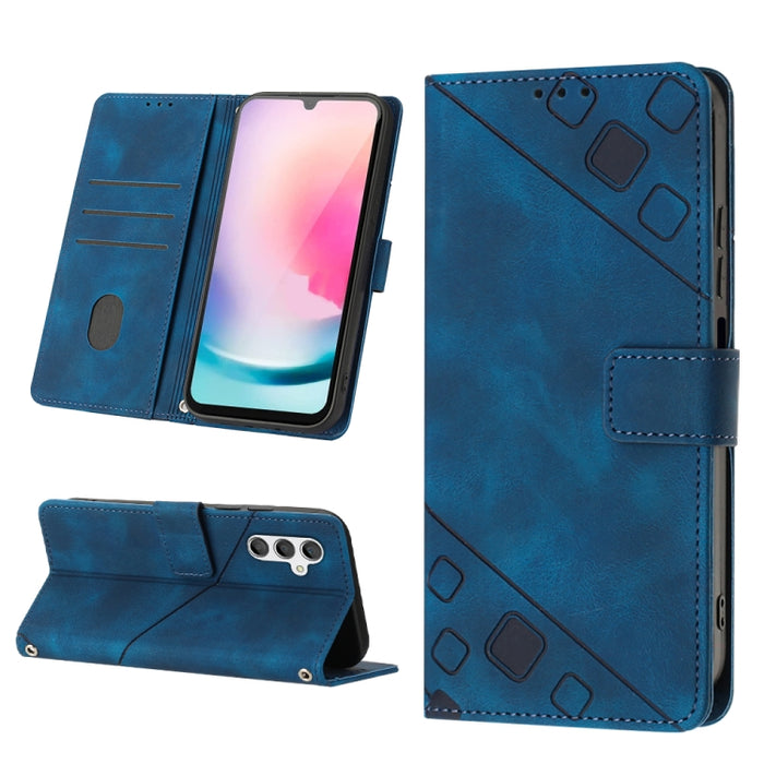 Estuche para teléfono de cuero en relieve con tacto de piel, For Samsung Galaxy A02s 164mm, For Samsung Galaxy A02s 166mm, For Samsung Galaxy A03 166mm EU Version, For Samsung Galaxy A03 164mm Global, For Samsung Galaxy A23 JP Version                  ...