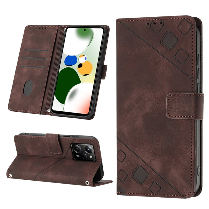Estuche para teléfono de cuero en relieve con tacto de piel, For Samsung Galaxy A02s 164mm, For Samsung Galaxy A02s 166mm, For Samsung Galaxy A03 166mm EU Version, For Samsung Galaxy A03 164mm Global, For Samsung Galaxy A23 JP Version                  ...