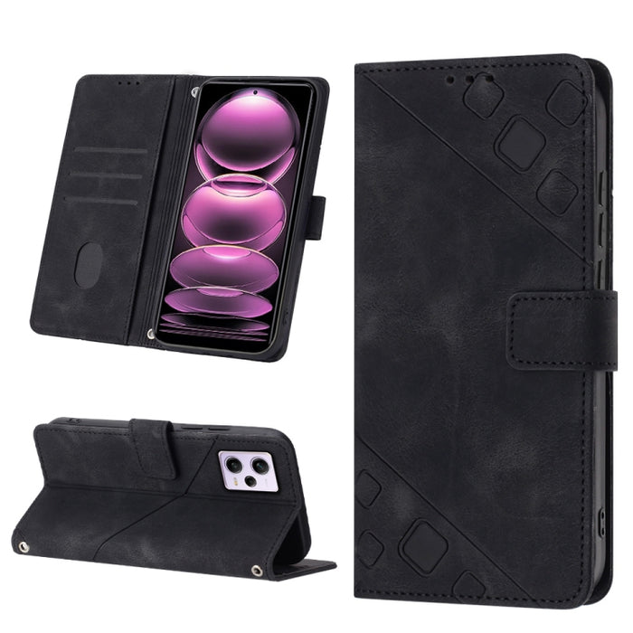 Estuche para teléfono de cuero en relieve con tacto de piel, For Samsung Galaxy A02s 164mm, For Samsung Galaxy A02s 166mm, For Samsung Galaxy A03 166mm EU Version, For Samsung Galaxy A03 164mm Global, For Samsung Galaxy A23 JP Version                  ...