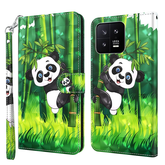 Caja del teléfono del cuero del tirón del modelo de la pintura 3D, For Xiaomi 13, For Xiaomi 13 Pro, For Xiaomi Redmi Note 12 4G Global, For Xiaomi Redmi Note 12 5G Global / Poco X5 5G, For Nokia G22