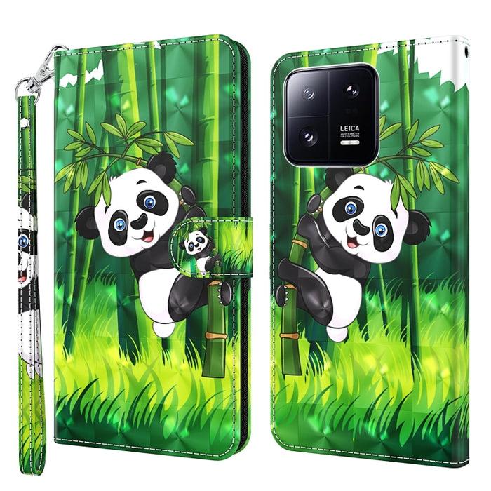 Caja del teléfono del cuero del tirón del modelo de la pintura 3D, For Xiaomi 13, For Xiaomi 13 Pro, For Xiaomi Redmi Note 12 4G Global, For Xiaomi Redmi Note 12 5G Global / Poco X5 5G, For Nokia G22