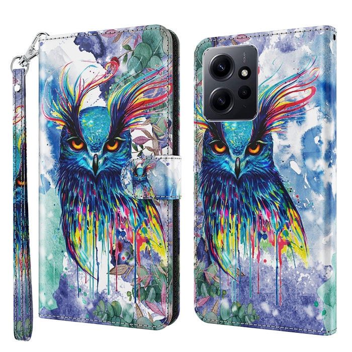 Caja del teléfono del cuero del tirón del modelo de la pintura 3D, For Xiaomi 13, For Xiaomi 13 Pro, For Xiaomi Redmi Note 12 4G Global, For Xiaomi Redmi Note 12 5G Global / Poco X5 5G, For Nokia G22