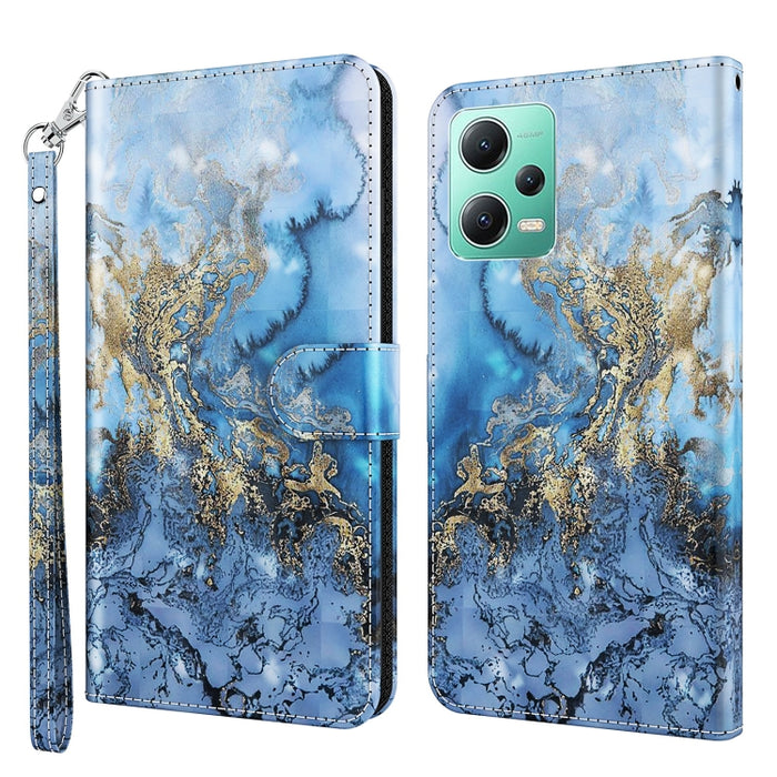 Caja del teléfono del cuero del tirón del modelo de la pintura 3D, For Xiaomi 13, For Xiaomi 13 Pro, For Xiaomi Redmi Note 12 4G Global, For Xiaomi Redmi Note 12 5G Global / Poco X5 5G, For Nokia G22