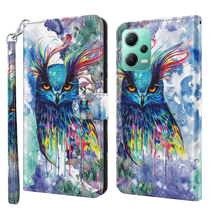 Caja del teléfono del cuero del tirón del modelo de la pintura 3D, For Xiaomi 13, For Xiaomi 13 Pro, For Xiaomi Redmi Note 12 4G Global, For Xiaomi Redmi Note 12 5G Global / Poco X5 5G, For Nokia G22
