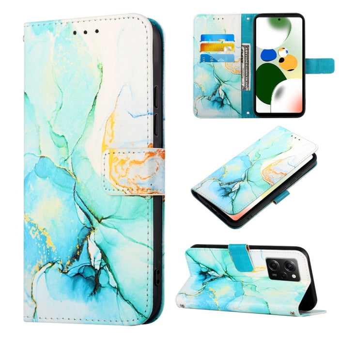 PT003 Estuche para teléfono de cuero con tapa y patrón de mármol, For Xiaomi 13 Lite 5G, For Xiaomi 13 Pro, For Xiaomi Poco X5 Pro 5G