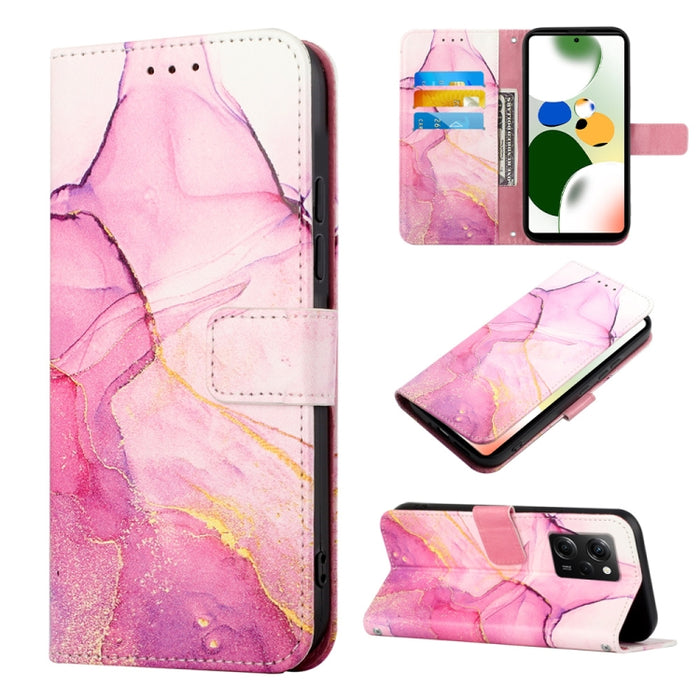 PT003 Estuche para teléfono de cuero con tapa y patrón de mármol, For Xiaomi 13 Lite 5G, For Xiaomi 13 Pro, For Xiaomi Poco X5 Pro 5G