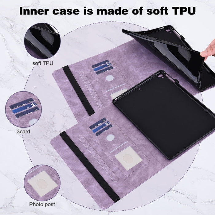 Estuche para tableta de cuero con patrón de mariposa en relieve, For Xiaomi Pad 6