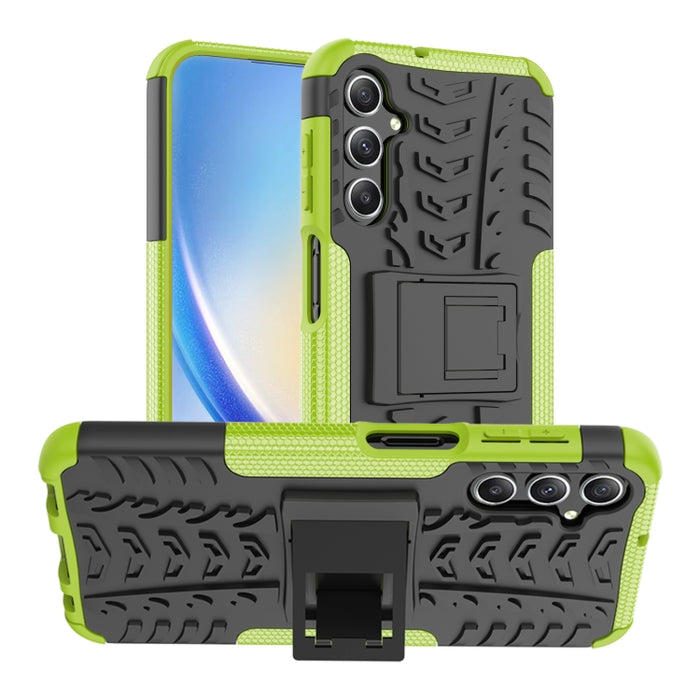 Funda para teléfono con textura de neumático TPU + PC con soporte, For Samsung Galaxy A24 4G, For Xiaomi Redmi 12C, For Xiaomi Poco C55, For Lenovo Tab M9