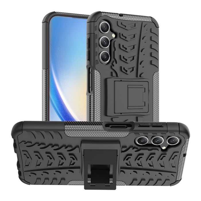 Funda para teléfono con textura de neumático TPU + PC con soporte, For Samsung Galaxy A24 4G, For Xiaomi Redmi 12C, For Xiaomi Poco C55, For Lenovo Tab M9