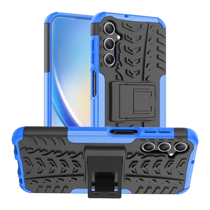 Funda para teléfono con textura de neumático TPU + PC con soporte, For Samsung Galaxy A24 4G, For Xiaomi Redmi 12C, For Xiaomi Poco C55, For Lenovo Tab M9